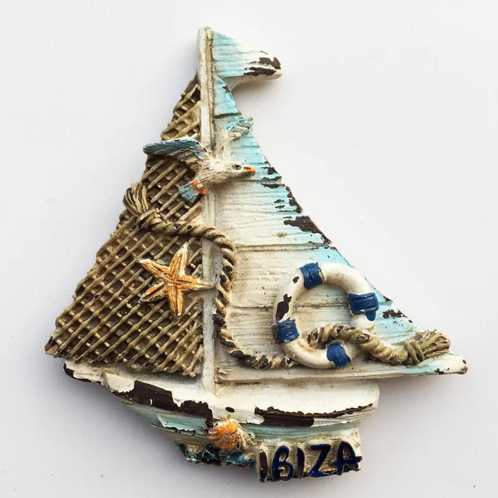 BABELEMI Spain Ibiza 3D Fridge Magnet Creative 3D Retro Sailboat Tourism Souvenirs Refrigerator Magnetic Stickers Home Decortion
BABELEMI Spain Ibiza 3D Fridge Magnet Creative 3D Retro Sailboat Tourism Souvenirs Refrigerator Magnetic Stickers Home Decortion