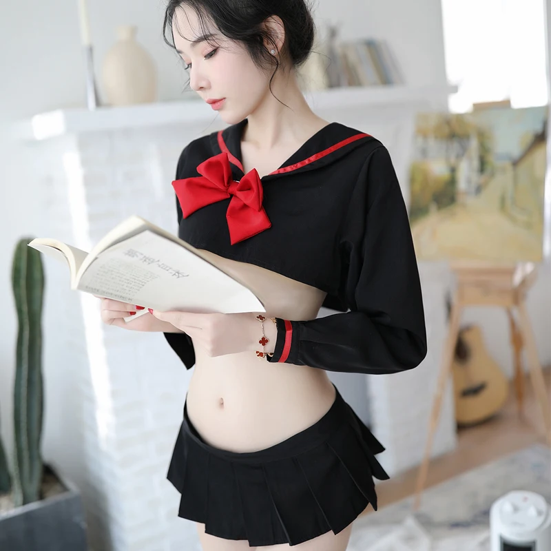 Long Sleeve Tops Pajamas for Women Sexy Lingerie Loungewear Home Clothes Wear Secretary OL Student Underwear
Long Sleeve Tops Pajamas for Women Sexy Lingerie Loungewear Home Clothes Wear Secretary OL Student Underwear