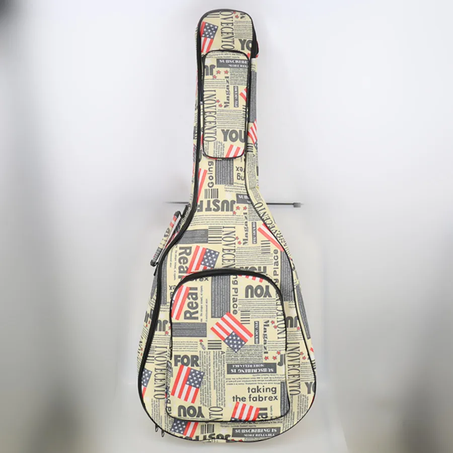 40/41 Inch Guitar Bag 5 MM Thick Sponge Soft Case Gig Bag Backpack 600D Oxford Waterproof Guitar Cover Case with Shoulder Straps
40/41 Inch Guitar Bag 5 MM Thick Sponge Soft Case Gig Bag Backpack 600D Oxford Waterproof Guitar Cover Case with Shoulder Straps