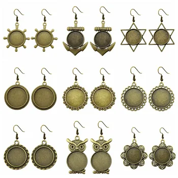 5 Pairs Fit 20mm Round Shape Glass Cabochon Antique Bronze Color Zinc Alloy Dangle Earrings Hooks Cabochon Base Setting
5 Pairs Fit 20mm Round Shape Glass Cabochon Antique Bronze Color Zinc Alloy Dangle Earrings Hooks Cabochon Base Setting