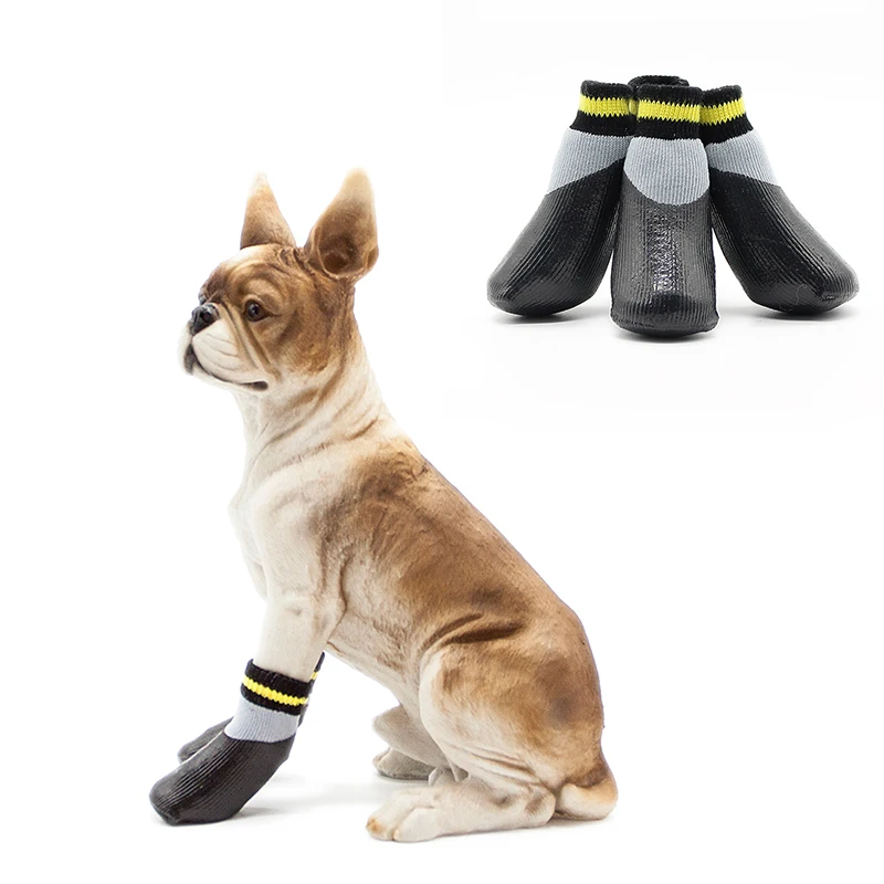 4pcs/set Outdoor Rubber Waterproof Nonslip Anti-stain Dog Socks Puppy Winter Warm Pet Paw Protector Shoes
4pcs/set Outdoor Rubber Waterproof Nonslip Anti-stain Dog Socks Puppy Winter Warm Pet Paw Protector Shoes