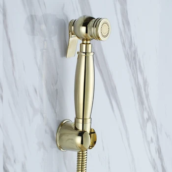 High quality gold All solid brass bathroom Toilet Handheld Bidet Spray Shower Shattaf Sprayer Douche kit & Holder & Hose-
High quality gold All solid brass bathroom Toilet Handheld Bidet Spray Shower Shattaf Sprayer Douche kit & Holder & Hose-