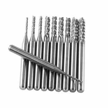 10pc 0.8,1.0, 1.2, 1.5, 1.6,1.8, 2.0, 2.4,3.0, 3.175 Corn Teeth End Mill Milling Cutter CNC Router Bit Tool PCB Circuit Cutter
10pc 0.8,1.0, 1.2, 1.5, 1.6,1.8, 2.0, 2.4,3.0, 3.175 Corn Teeth End Mill Milling Cutter CNC Router Bit Tool PCB Circuit Cutter