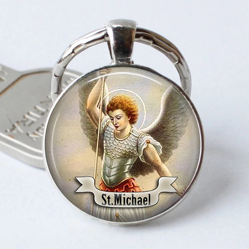 St Michael Keychain Saint Keyring Art St Michael Jewelry Gift Religious Religion Cabochon St Michael Jewerly Key Chain Ring
St Michael Keychain Saint Keyring Art St Michael Jewelry Gift Religious Religion Cabochon St Michael Jewerly Key Chain Ring