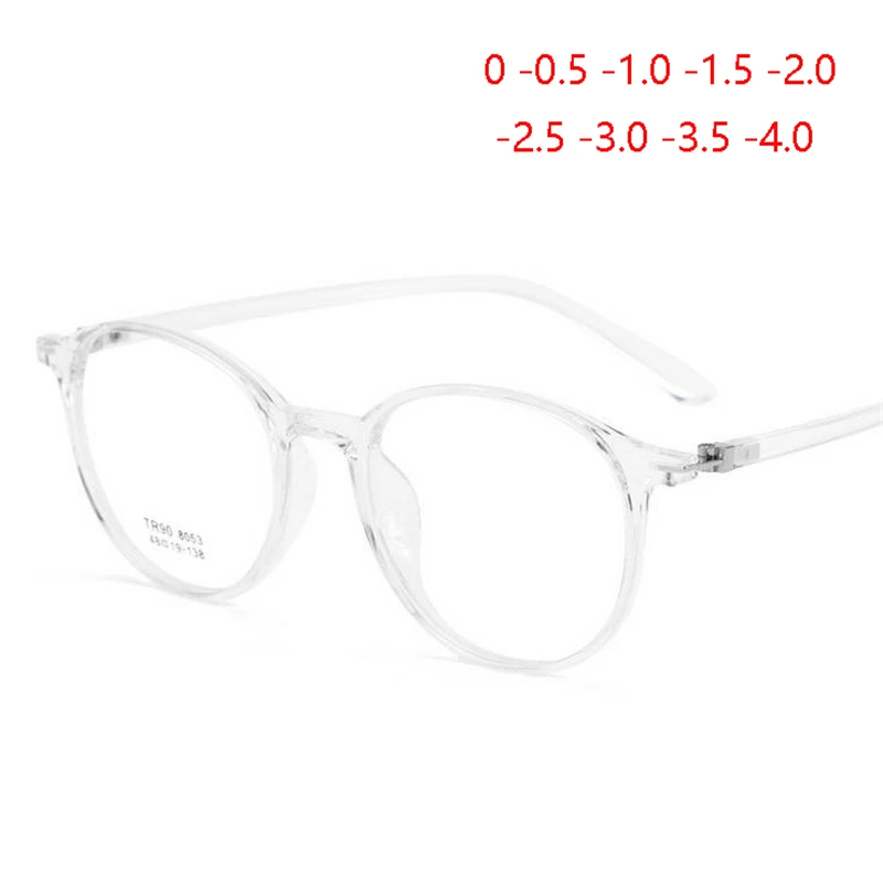 TR90 Transparent Round Nearsighted Glasses Women 1.56 Aspherical Lens Prescription Spectacle Men Diopter 0 -0.5 -1.0 To -4.0
TR90 Transparent Round Nearsighted Glasses Women 1.56 Aspherical Lens Prescription Spectacle Men Diopter 0 -0.5 -1.0 To -4.0