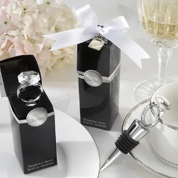 50pcs Wedding Favors Gifts Crystal Diamond Ring Wine Bottle Stopper For Birthday Bridal Baby Shower Wedding Party
50pcs Wedding Favors Gifts Crystal Diamond Ring Wine Bottle Stopper For Birthday Bridal Baby Shower Wedding Party