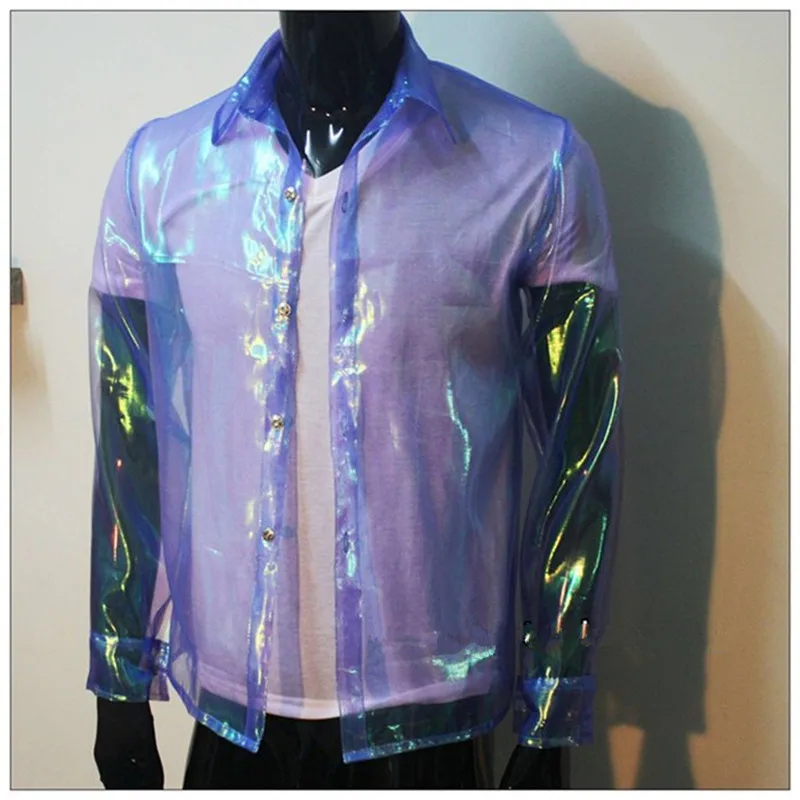 Classic MJ Michael Jackson This is it Punk Bule transparent shirt Show Performance XXS-XXXL
Classic MJ Michael Jackson This is it Punk Bule transparent shirt Show Performance XXS-XXXL