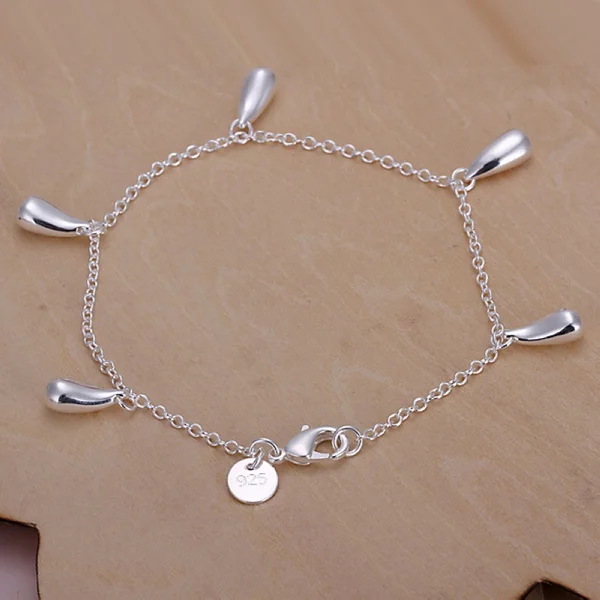 Silver color exquisite charm drop cute wedding bracelet fashion charm wedding party chain jewelry birthday gift H218
Silver color exquisite charm drop cute wedding bracelet fashion charm wedding party chain jewelry birthday gift H218