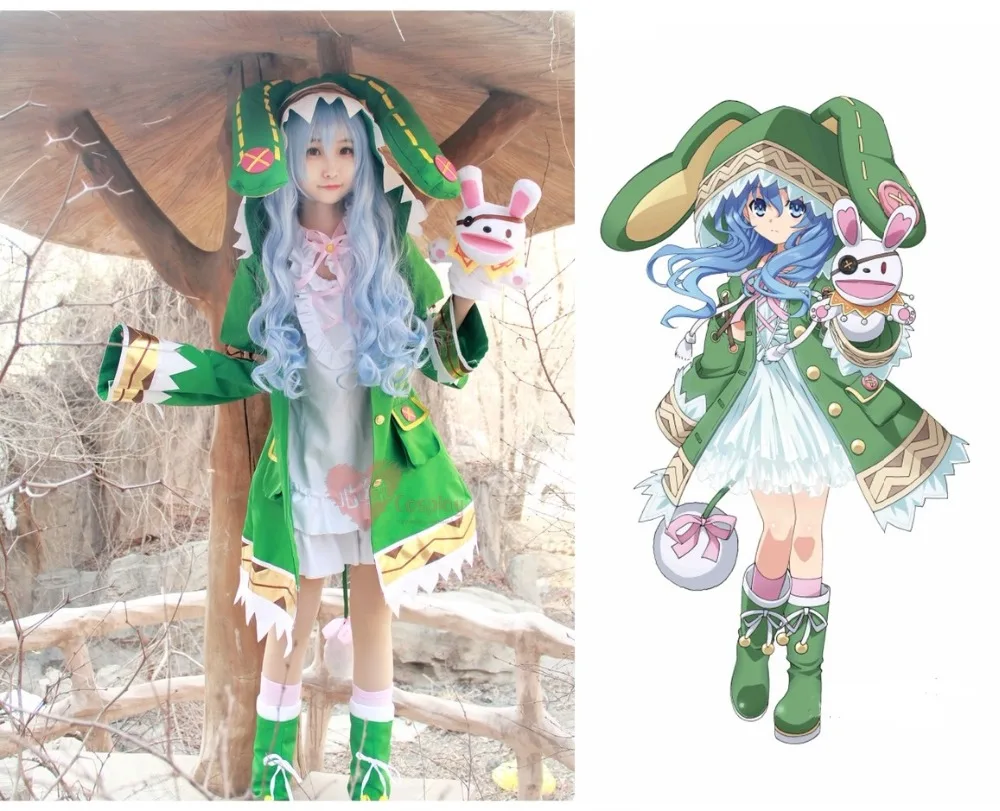 New Anime Date A Live Yoshino Cosplay Costume Green Hooded Coat+Boots+Plush Toy+Stocking Halloween Costumes for Women S-XL
New Anime Date A Live Yoshino Cosplay Costume Green Hooded Coat+Boots+Plush Toy+Stocking Halloween Costumes for Women S-XL