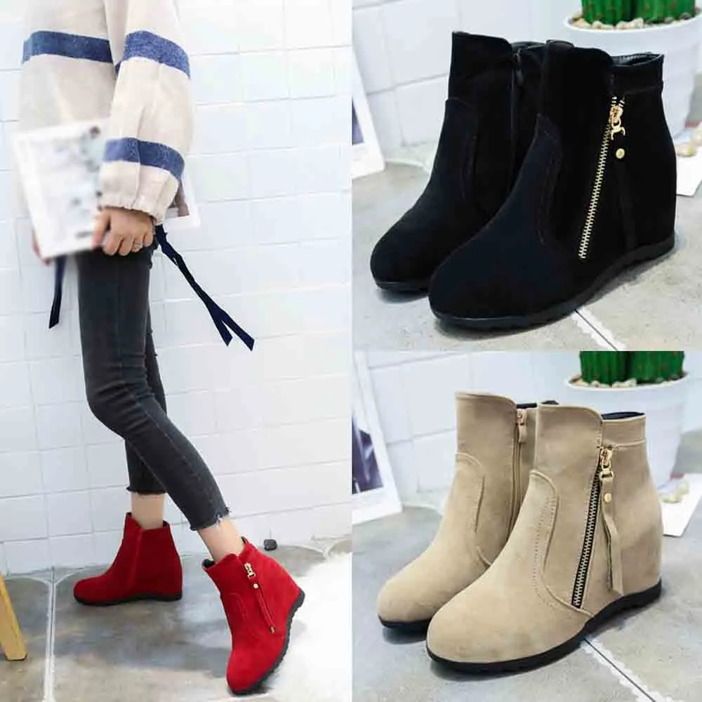 Women's Snow Boots Fashion Solid Color Boots Increase High Suede Round Head PU Leather Winter Warm Women Shoes T#
Women's Snow Boots Fashion Solid Color Boots Increase High Suede Round Head PU Leather Winter Warm Women Shoes T#