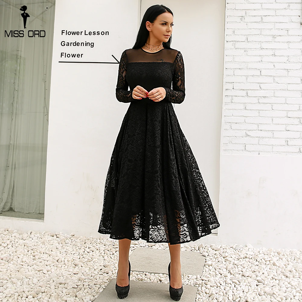 Missord 2019 Sexy Long Sleeve o neck High Split Lace Solid Color Elegant Dress FT18350
Missord 2019 Sexy Long Sleeve o neck High Split Lace Solid Color Elegant Dress FT18350