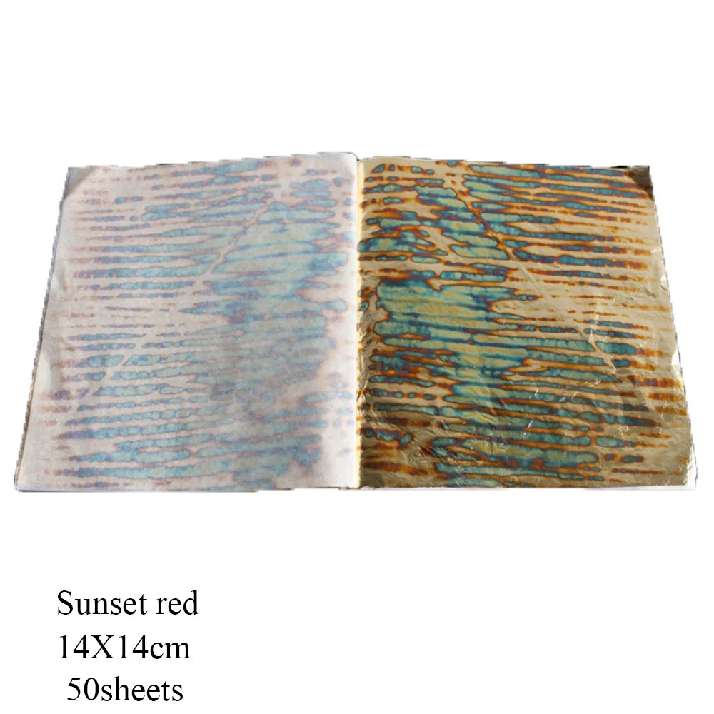 50pcs/booklet, Sunset red ,variegated copper leaf , gilding, tidy,high quality colorful copper leaf /foil, 14X14cm,free shipping
50pcs/booklet, Sunset red ,variegated copper leaf , gilding, tidy,high quality colorful copper leaf /foil, 14X14cm,free shipping