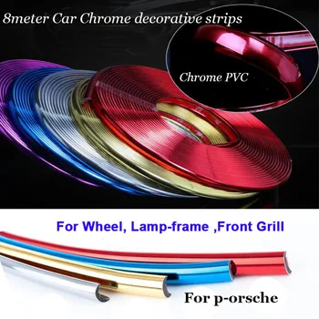 For porsche 911 Boxster Cayman Cayenne 8meter Auto decoration strip Car Sticker lamp frame/ front grill/ Wheel Car PVC strips
For porsche 911 Boxster Cayman Cayenne 8meter Auto decoration strip Car Sticker lamp frame/ front grill/ Wheel Car PVC strips