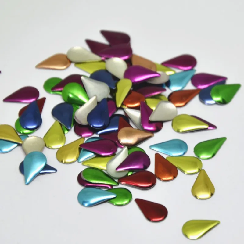 Metal Hot-Fix Rhinestuds Drop Shape Loose Beads Metallic Decoration 200PCS Silver/Gold/Mixed Color DIY Crafts Accessories
Metal Hot-Fix Rhinestuds Drop Shape Loose Beads Metallic Decoration 200PCS Silver/Gold/Mixed Color DIY Crafts Accessories