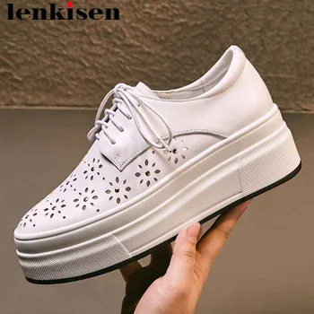 Lenksien preppy concise style high bottom round toe lace up popular white sneakers holes breathable women vulcanized shoes L18
Lenksien preppy concise style high bottom round toe lace up popular white sneakers holes breathable women vulcanized shoes L18