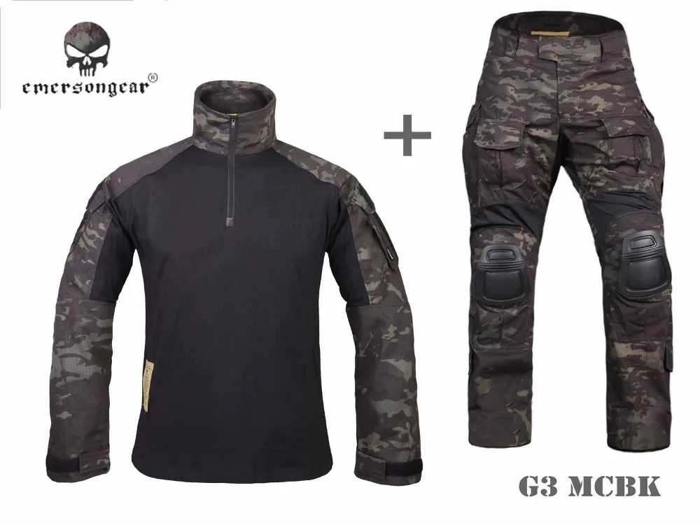 Airsoft BDU Gen3 Combat Uniform EMERSON Tactical Shirt & Pants Knee Pads Multicam Black EM9256 EM7043
Airsoft BDU Gen3 Combat Uniform EMERSON Tactical Shirt & Pants Knee Pads Multicam Black EM9256 EM7043