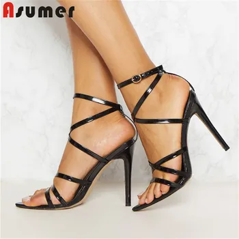 ASUMER big size 35-43 fashion sandals women buckle high heels shoes elegant ladies prom wedding shoes woman summer shoes
ASUMER big size 35-43 fashion sandals women buckle high heels shoes elegant ladies prom wedding shoes woman summer shoes