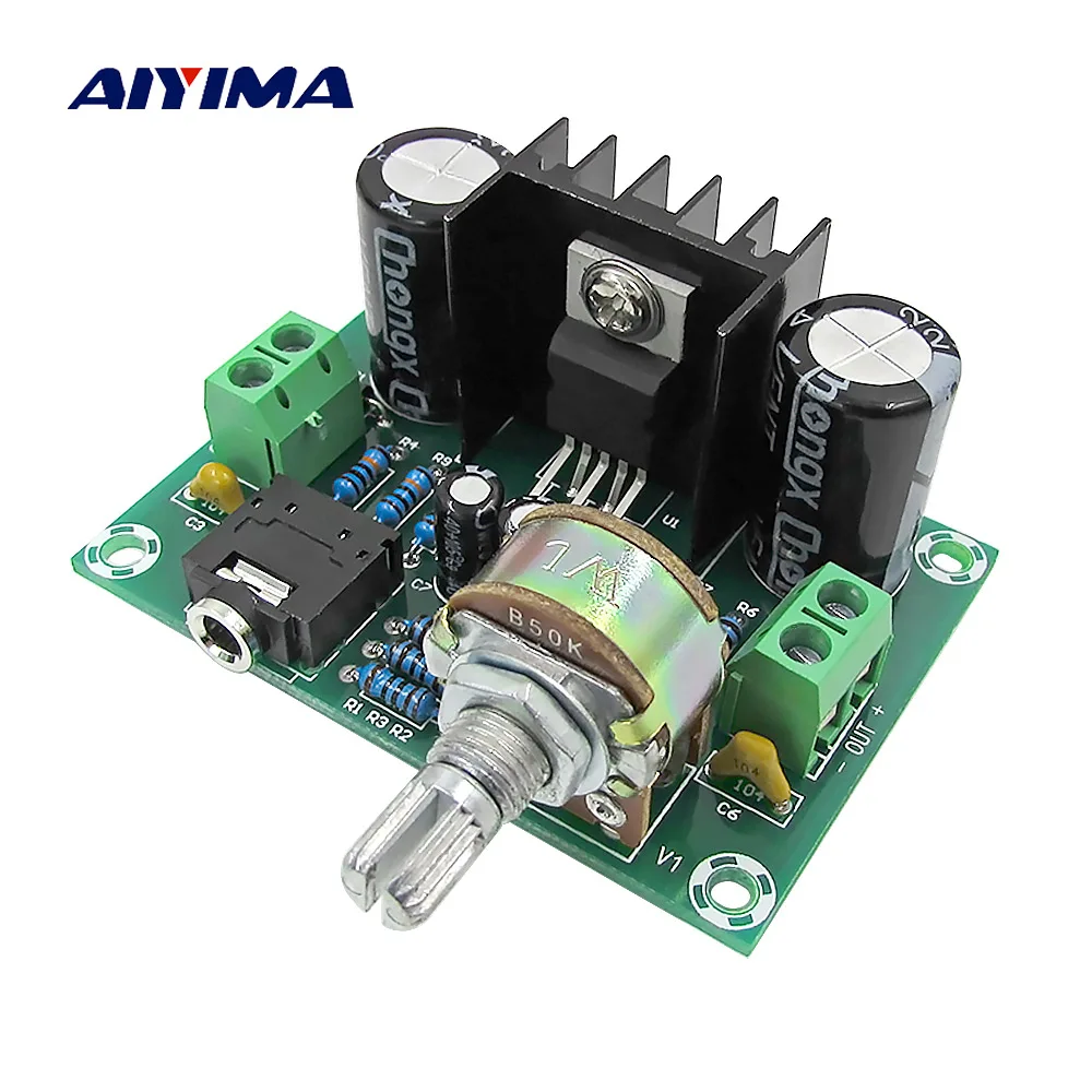AIYIMA TDA2030A плата аудио усилителя 18 Вт класс AB моно усилитель DC/AC12V DIY звуковая