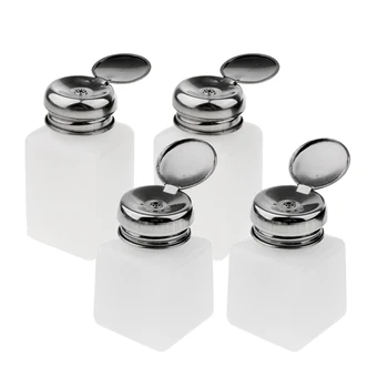 4 Pcs Nail Remover Set Liquid Alcohol Press Pump Dispenser Bottle Lockable - 100ml/200ml/250ml
4 Pcs Nail Remover Set Liquid Alcohol Press Pump Dispenser Bottle Lockable - 100ml/200ml/250ml
