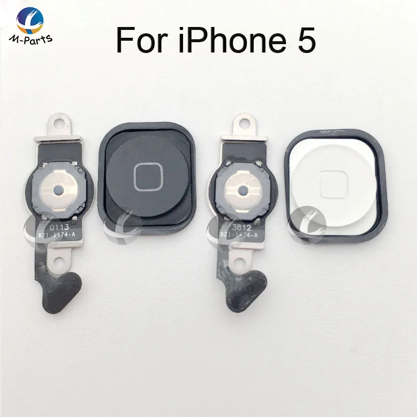 Главная Кнопка с гибким шлейфом для iPhone 4 4S 5 5S SE 5C 6 6P 6S 6SP Plus полноцветный домашний
