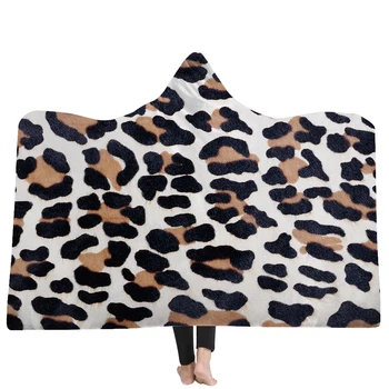 NEW Bedding Cartoon Leopard print Microfiber Hooded Blanket for Kids Adult Girls Floral Wearable Blanket 150x200cm
NEW Bedding Cartoon Leopard print Microfiber Hooded Blanket for Kids Adult Girls Floral Wearable Blanket 150x200cm