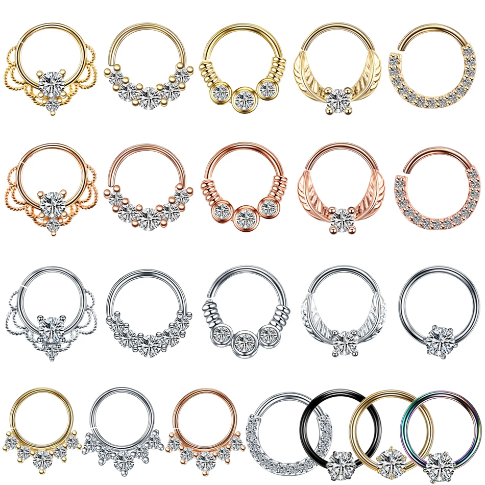 1PC Copper Crystal Nose Hoop Rings Real Pierced Ear Septum Helix Daith Rook Gem Ear Tragus Labret Nose Clicker Piercing Jewelry
1PC Copper Crystal Nose Hoop Rings Real Pierced Ear Septum Helix Daith Rook Gem Ear Tragus Labret Nose Clicker Piercing Jewelry
