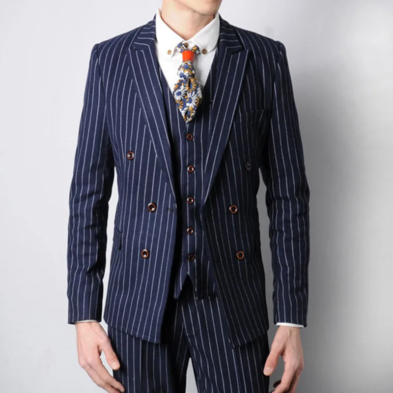new arrival studio apparel vintage england style striped suit men double-breasted wedding suits for men suit
new arrival studio apparel vintage england style striped suit men double-breasted wedding suits for men suit