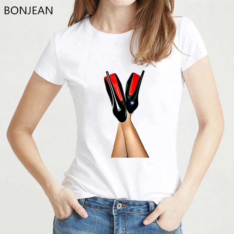 Vogue black high heels shoes t shirt femme funny t shirts women harajuku sexy shirt hipster streetwear t-shirt drop shipping
Vogue black high heels shoes t shirt femme funny t shirts women harajuku sexy shirt hipster streetwear t-shirt drop shipping