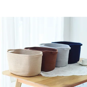 2pcs Cotton Weaving Storage Basket Baby Laundry Basket Woven Baskets with Handle for Diaper Toys Kid's Room Decor
2pcs Cotton Weaving Storage Basket Baby Laundry Basket Woven Baskets with Handle for Diaper Toys Kid's Room Decor
