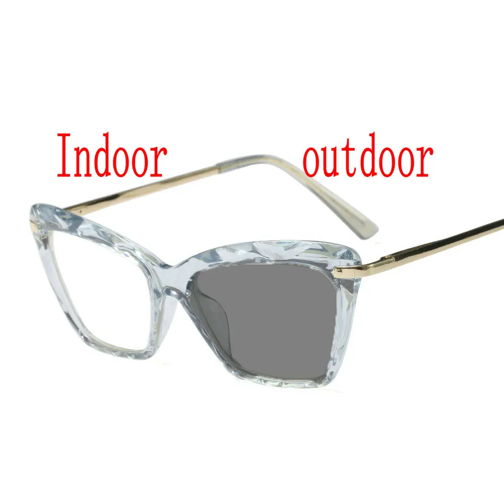 Women Cat Photochromic Finished Myopia Glasses Photosensitive Chameleon Anti-glare Change Color Lens Prescription Glasses FML
Women Cat Photochromic Finished Myopia Glasses Photosensitive Chameleon Anti-glare Change Color Lens Prescription Glasses FML