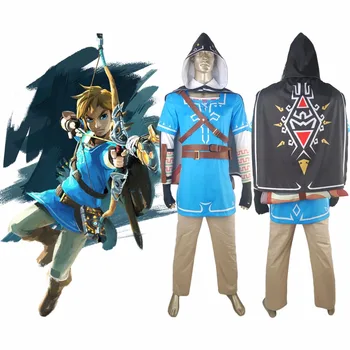 The Legend of Zelda Breath of the Wild Link Outfit Uniform With Cape Halloween Cosplay Costume Comic-con Men
The Legend of Zelda Breath of the Wild Link Outfit Uniform With Cape Halloween Cosplay Costume Comic-con Men