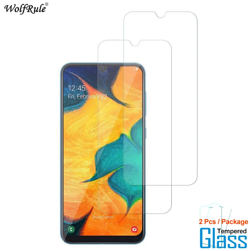 Защитное стекло для Samsung Galaxy A50 2 шт. закаленное защитная пленка телефона A505 |