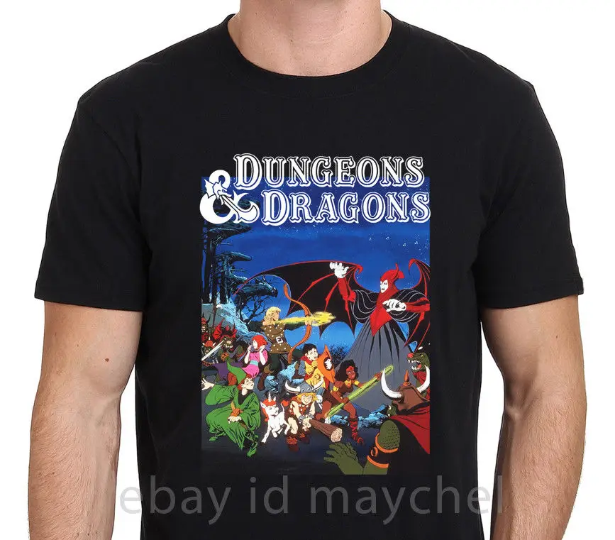 New DUNGEONS & DRAGONS Classic Fantasy Cartoon Men's Black T-Shirt Size S to 2XL Cartoon t shirt men Unisex New Fashion tshirt
New DUNGEONS & DRAGONS Classic Fantasy Cartoon Men's Black T-Shirt Size S to 2XL Cartoon t shirt men Unisex New Fashion tshirt