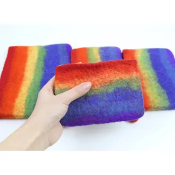 Rainbow color Wallet for women men Fashion Cards Coins Organizer Wool felt Car Key Bag Zipper design 
Rainbow color Wallet for women men Fashion Cards Coins Organizer Wool felt Car Key Bag Zipper design