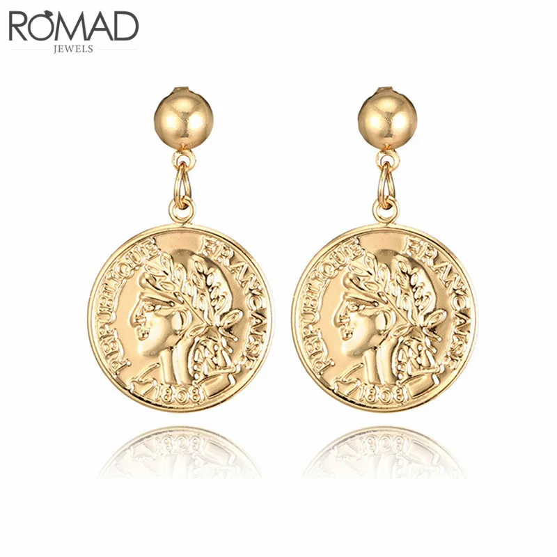GS Retro Queen Engraved Coin Drop Earrings For Women Gold Filled Figure Face Medal Long Women Earrings Classic Round Jewelry R3
GS Retro Queen Engraved Coin Drop Earrings For Women Gold Filled Figure Face Medal Long Women Earrings Classic Round Jewelry R3
