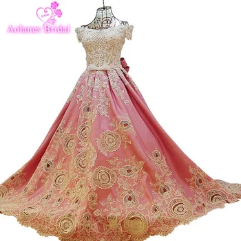 AOLANES 2017 Real Photos Long Arabic Evening Dress Gown Lace Up Back Crystal Beaded Bow Appliques Prom Dresses Satin Court Train
AOLANES 2017 Real Photos Long Arabic Evening Dress Gown Lace Up Back Crystal Beaded Bow Appliques Prom Dresses Satin Court Train