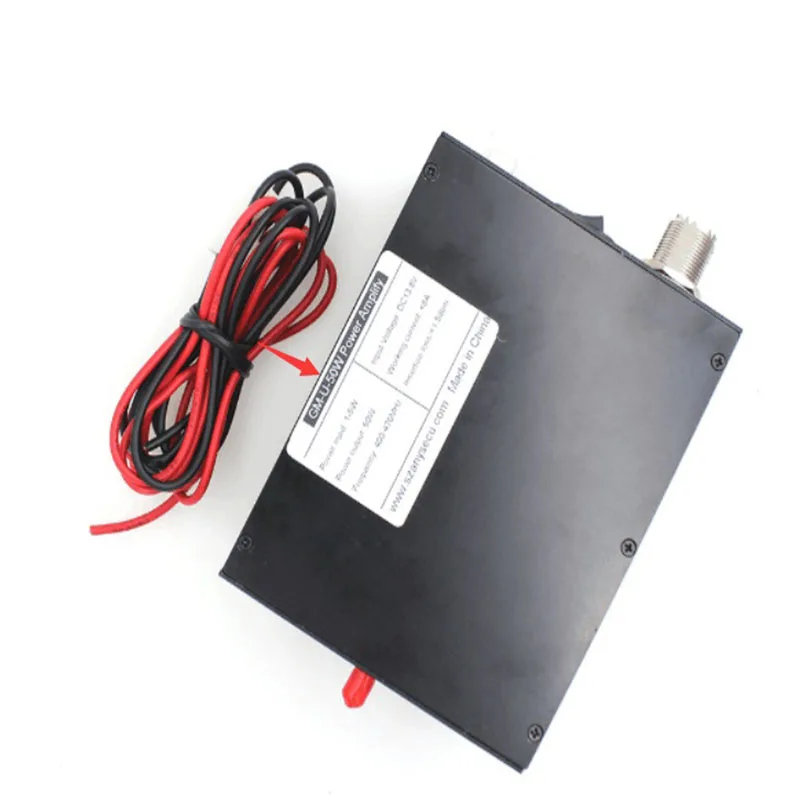 GM-U-50W Amplifier (Supports DMR,DPMR,) UHF 400-470MHz, 1-5W Input, Analog and Digital Modes, Compatible with all UHF Walkie Tal
GM-U-50W Amplifier (Supports DMR,DPMR,) UHF 400-470MHz, 1-5W Input, Analog and Digital Modes, Compatible with all UHF Walkie Tal