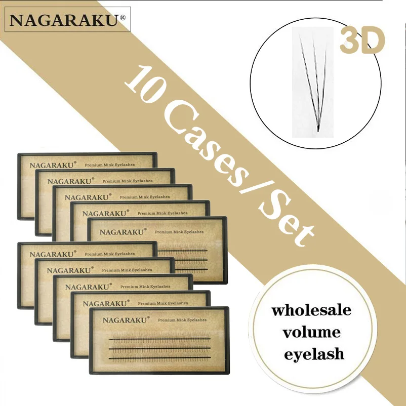 NAGARAKU Volume Eyelashes Individual Eyelash 10 Cases lot 0.07C 2D-6D Handmade High Quality Natural Lashes Premade Fans
NAGARAKU Volume Eyelashes Individual Eyelash 10 Cases lot 0.07C 2D-6D Handmade High Quality Natural Lashes Premade Fans