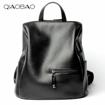 QIAOBAO 100% Natural Cowhide Leather Backpack Women Bags Famous Style Backpack Girls School Bags Zipper Shoulder Women's Bag
QIAOBAO 100% Natural Cowhide Leather Backpack Women Bags Famous Style Backpack Girls School Bags Zipper Shoulder Women's Bag
