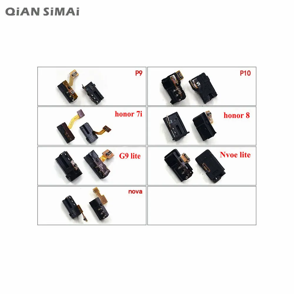QiAN SiMAi Original New Earphone Headphone Audio jack Flex Cable For Huawei P9 P10 Nova for honor 7i 8 G9 lite Phone
QiAN SiMAi Original New Earphone Headphone Audio jack Flex Cable For Huawei P9 P10 Nova for honor 7i 8 G9 lite Phone