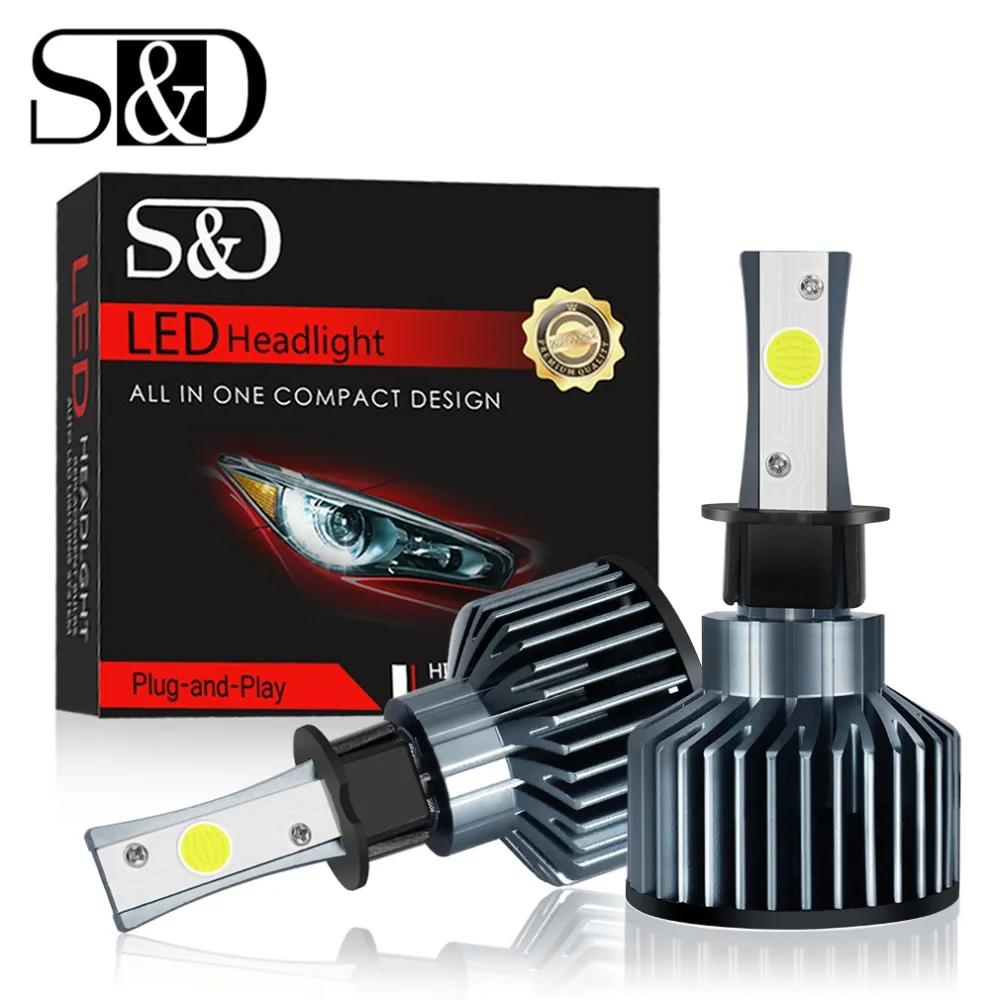 2pcs Car Headlight Bulbs H3 LED Fog Lights 6500K White 72W 8000LM 6500K Auto Headlamp 12V 24V for Toyota Honda Nissan Ford
2pcs Car Headlight Bulbs H3 LED Fog Lights 6500K White 72W 8000LM 6500K Auto Headlamp 12V 24V for Toyota Honda Nissan Ford