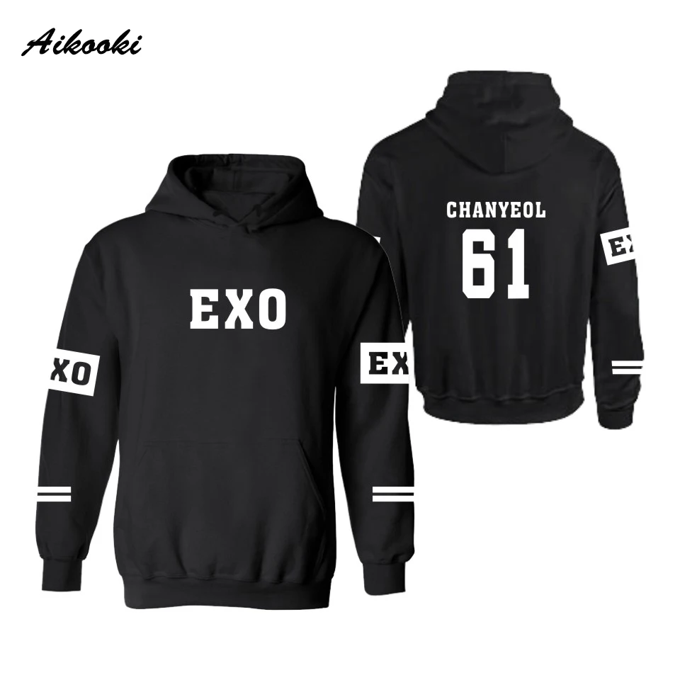 Aikooki EXO Kpop Hooded Men Women Hoodies Sweatshirts Lay Luhan Kai Tao Suho Kris Chen Xiumin Sehun Baekhyun Chanyeol Clothes
Aikooki EXO Kpop Hooded Men Women Hoodies Sweatshirts Lay Luhan Kai Tao Suho Kris Chen Xiumin Sehun Baekhyun Chanyeol Clothes