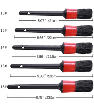 Auto Detailing Brush (Set of 5) for Cleaning Weels, Interior, Exterior, Leather, Natural Boar Hair Premium Detail Cleaner Brush 
Auto Detailing Brush (Set of 5) for Cleaning Weels, Interior, Exterior, Leather, Natural Boar Hair Premium Detail Cleaner Brush