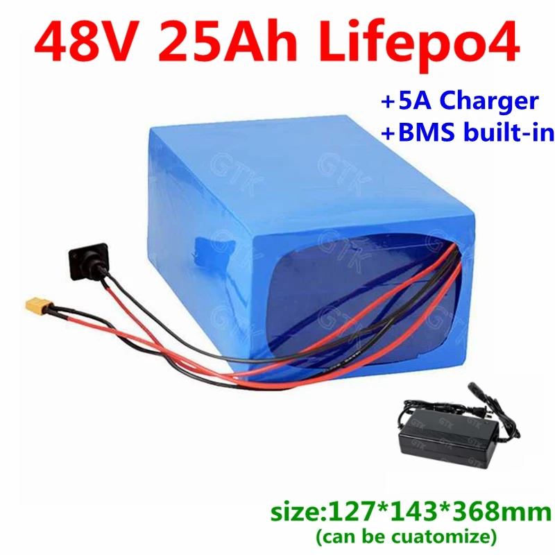 48V 25Ah 20Ah 30Ah LiFePo4 battery with BMS 16S for Agv robot motorcycle e-bike Telecommunications Energy storage+5A charger
48V 25Ah 20Ah 30Ah LiFePo4 battery with BMS 16S for Agv robot motorcycle e-bike Telecommunications Energy storage+5A charger