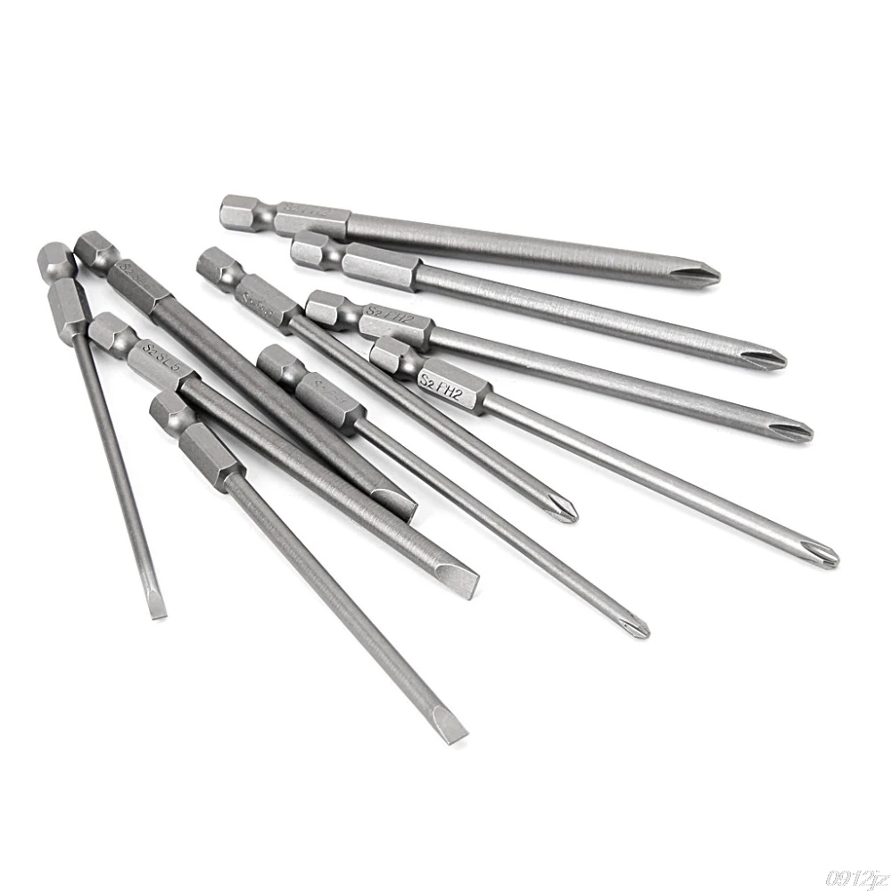 10 Pcs Magnetic Slotted PH2 Screwdriver Bit S2 Steel 1/4 Hex Shank 100mm Hand Tools New Drop ship Dls HOmeful qiang
10 Pcs Magnetic Slotted PH2 Screwdriver Bit S2 Steel 1/4 Hex Shank 100mm Hand Tools New Drop ship Dls HOmeful qiang