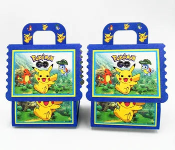 

6PCS/LOT NEW POKEMON GO CANDY BOXES KIDS BIRTHDAY PARTY FAVORS BABY SHOWER PIKACHU CANDY CASE KIDS FAVOR POKEMON GO GIFT BOXES