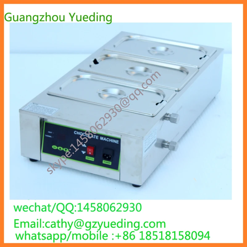electric 3 tanks chocolate melting machine chocolate melting pot with factory price
electric 3 tanks chocolate melting machine chocolate melting pot with factory price