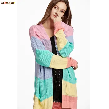 Hot sale women knitting long cardigan sweater coats 2019 autumn loose cardigans pockets jumper tops clothing casaco feminino
Hot sale women knitting long cardigan sweater coats 2019 autumn loose cardigans pockets jumper tops clothing casaco feminino