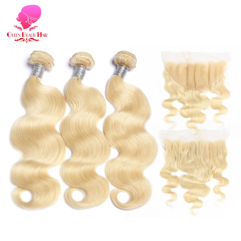 QUEEN BEAUTY 13x6 Ear to Ear Lace Frontal Closure with 2/3/4 Bundles 613 Blonde Brazilian Body Wave Remy Human Hair Extensions
QUEEN BEAUTY 13x6 Ear to Ear Lace Frontal Closure with 2/3/4 Bundles 613 Blonde Brazilian Body Wave Remy Human Hair Extensions