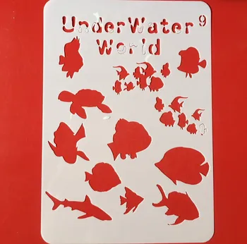 Hot 20x14cm Underwater World Fish DIY Layering Stencils Wall Painting Scrapbook Coloring Embossing Album Decorative Template
Hot 20x14cm Underwater World Fish DIY Layering Stencils Wall Painting Scrapbook Coloring Embossing Album Decorative Template